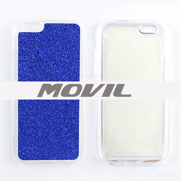 NP-2460 Funda de TPU con el polvo para Apple iPhone 6-9